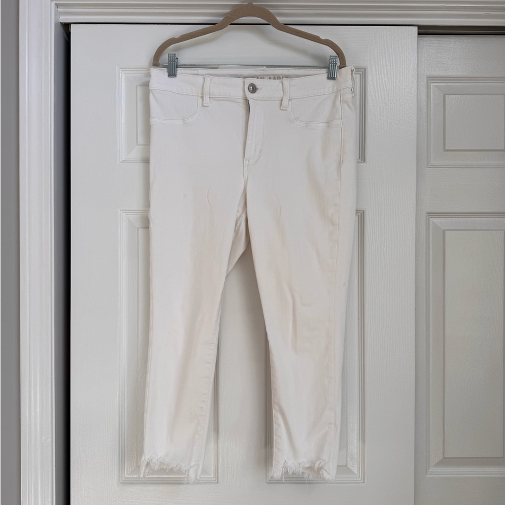American Eagle Outfitters white jeggings 12 EUC!